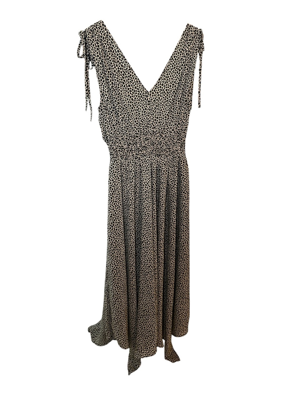 Banana Republic Cheetah Print Asymmetrical Midi Dress size 6